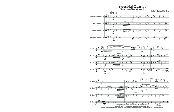Product gallery: Page 1 of 11 Industrial Quartet, , (Saxophone Quartet)