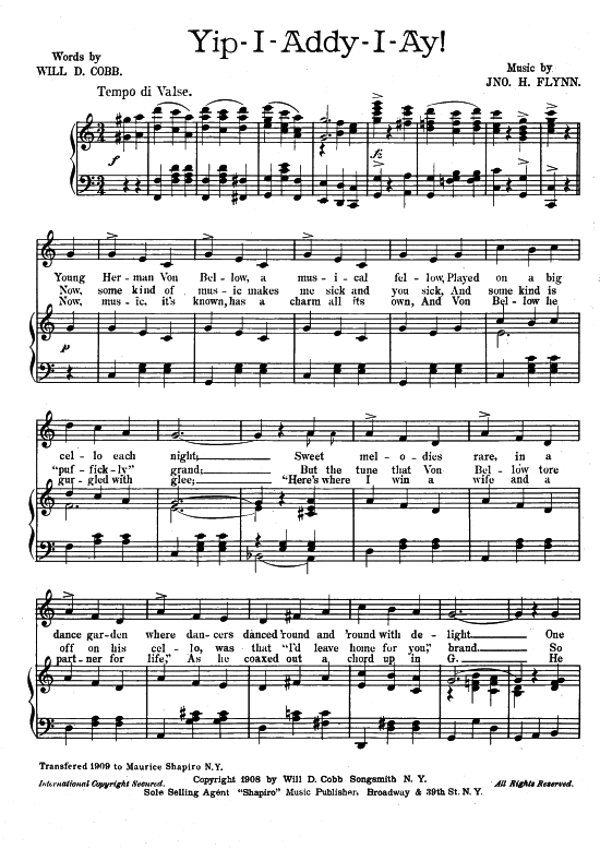 Produktbild zu: Yip-I-Addy-I-Ay Popular Standard