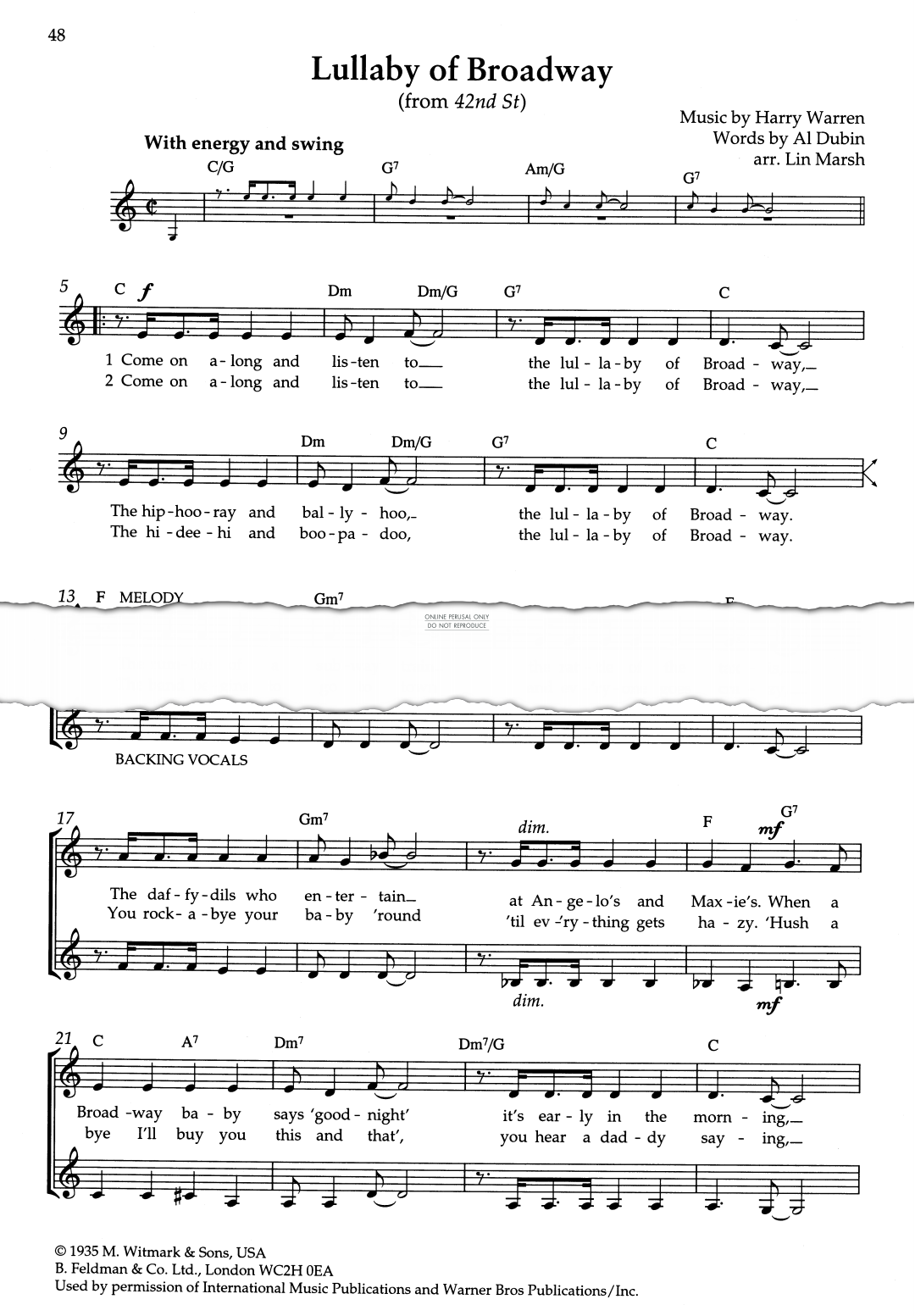 Produktbild zu: Lullaby Of Broadway