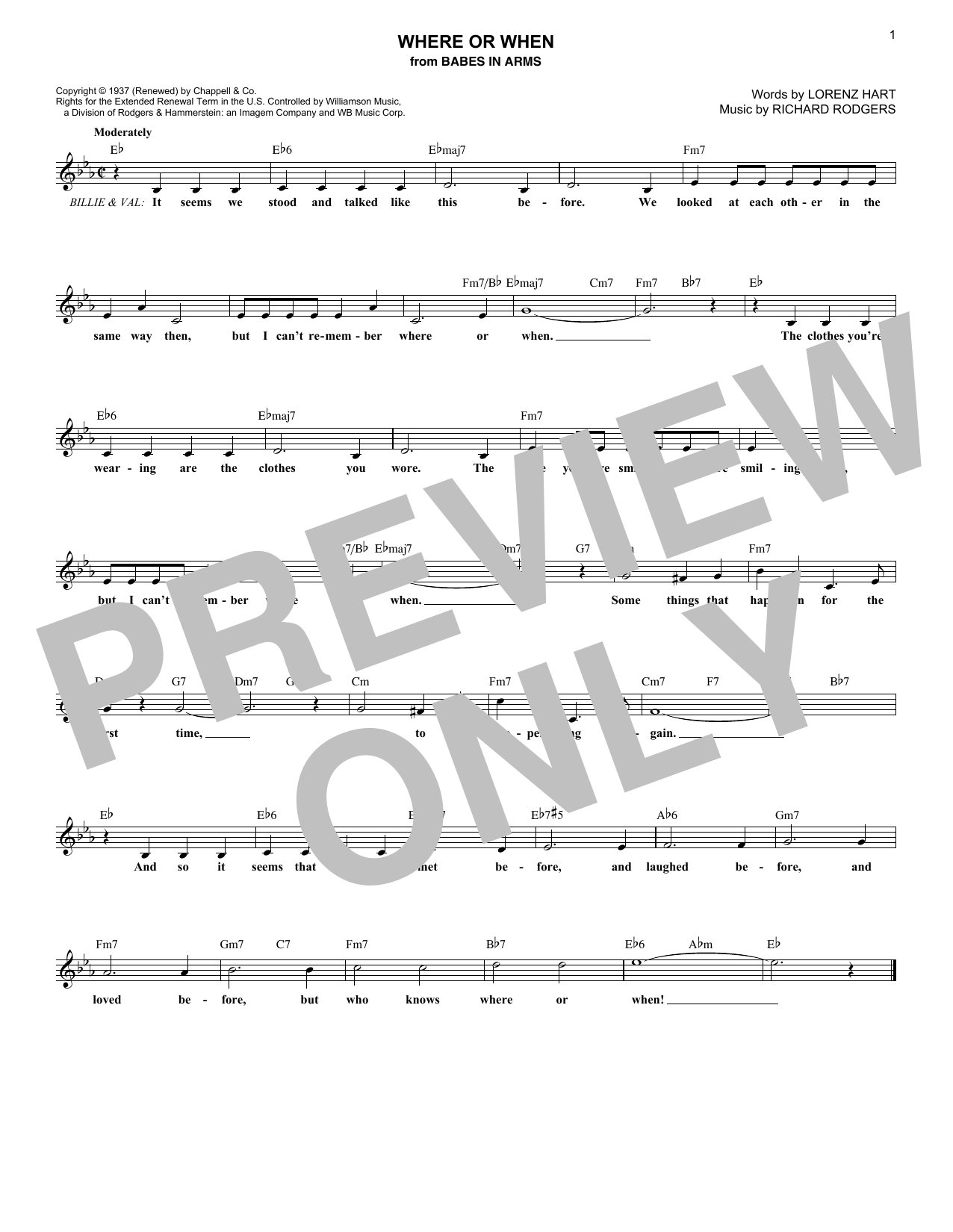 Produktbild zu: Where Or When