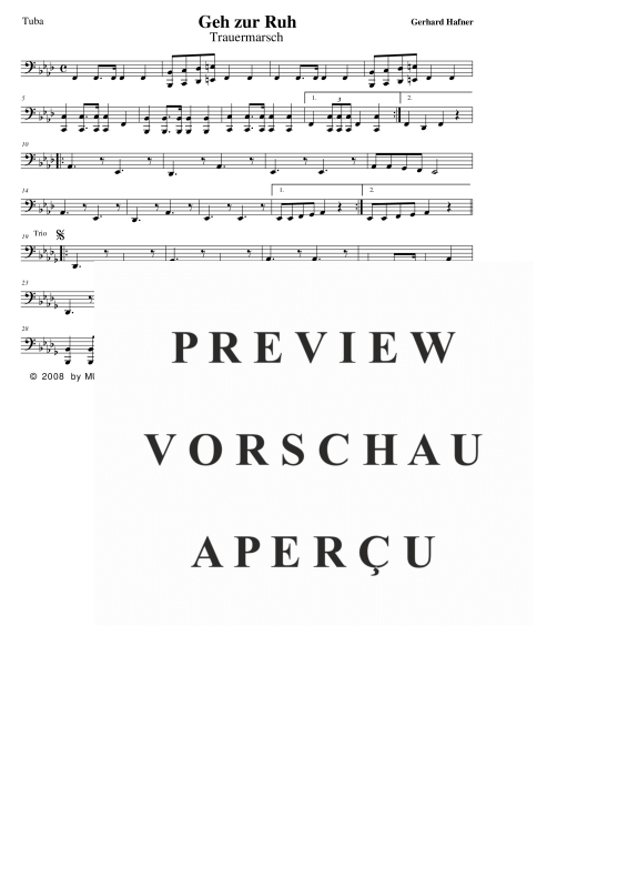 Product gallery: Page 8 of 11 Geh zur Ruh, , (large wind orchestra)