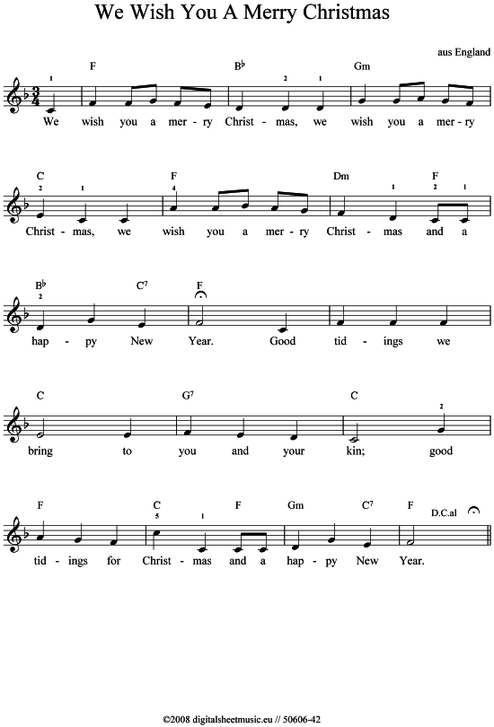 gallery: We wish you a merry Christmas , , (Keyboard)