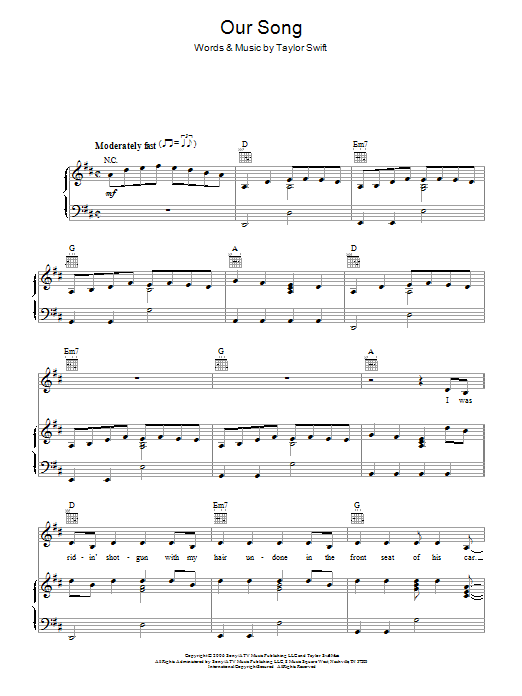 Product picture to: Our Song