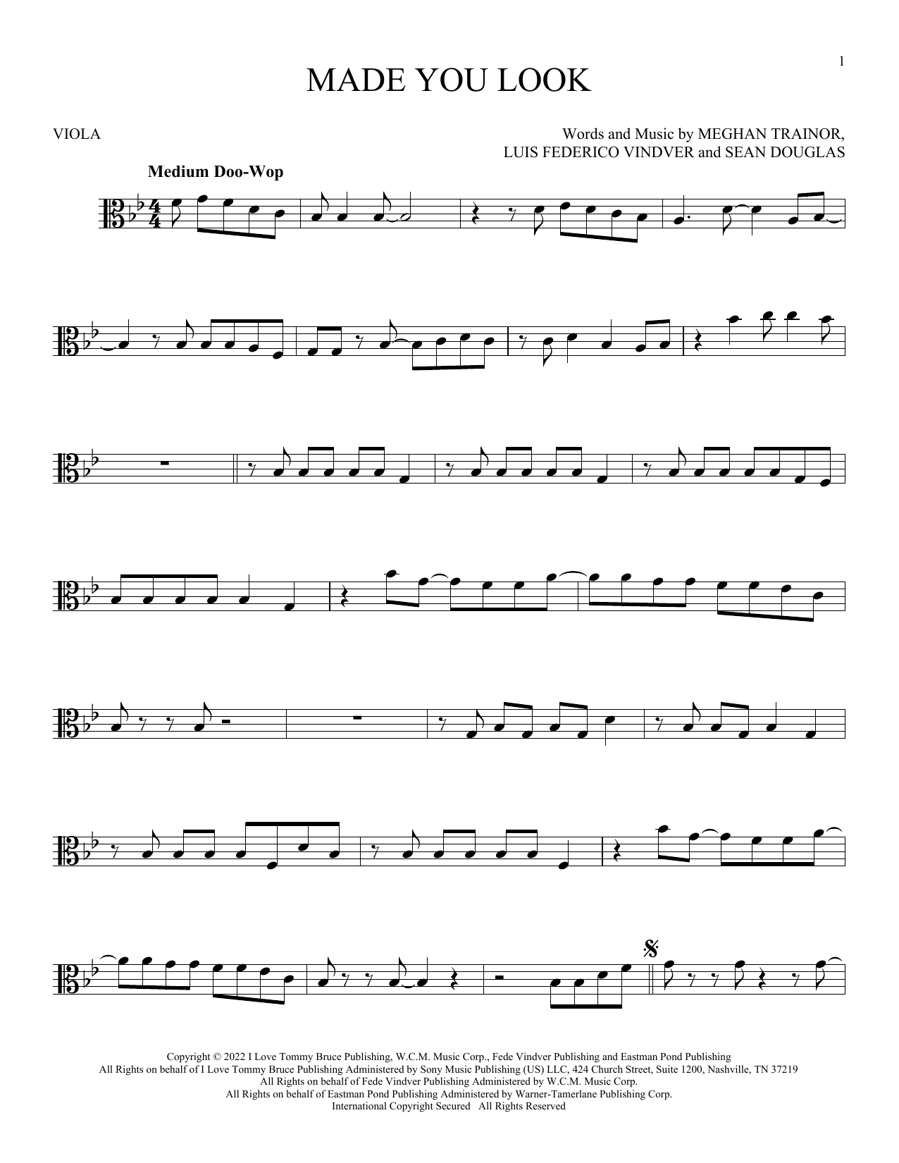 Product gallery: Page 1 of 1 Made You Look, Meghan Trainor