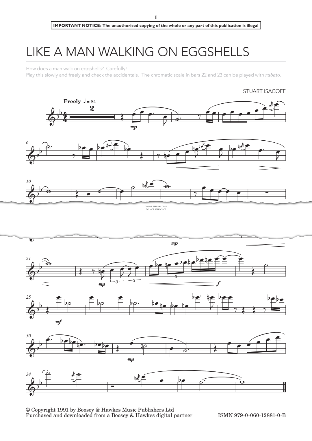 Produktgalerie: Seite 1 von 1 Like A Man Walking On Eggshells, Stuart Isacoff, Flöte, Klavier