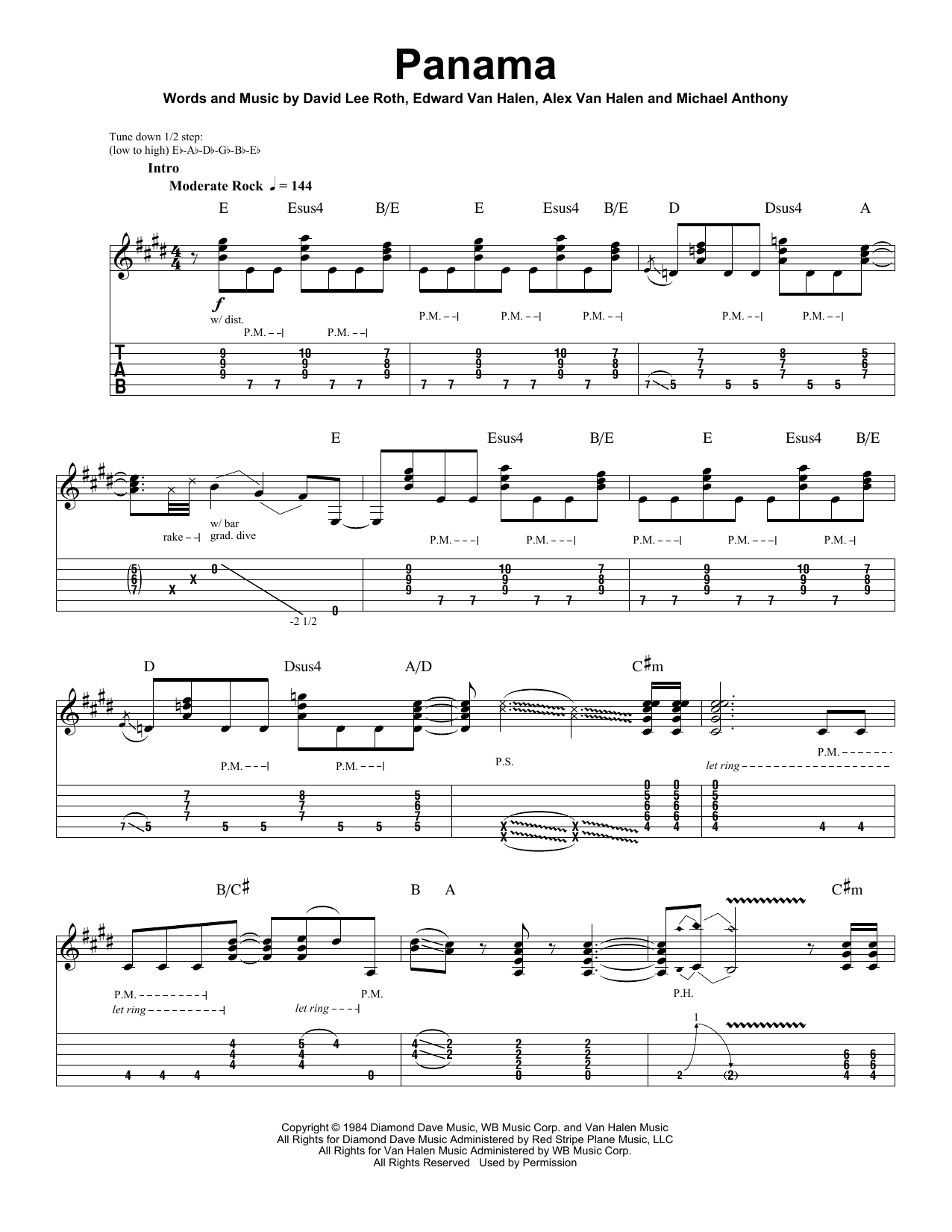 Produktgalerie: Seite 1 von 1 Panama, Van Halen, Gitarre