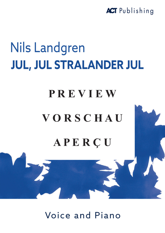 gallery: Jul Jul, Stralande Jul (Gesang + Klavier), Landgren, Nils, 