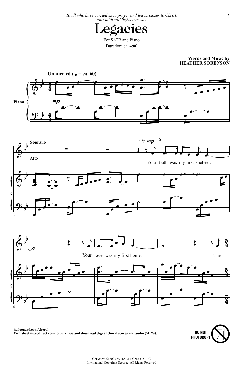 Produktgalerie: Seite 1 von 1 Legacies, Heather Sorenson, Chor