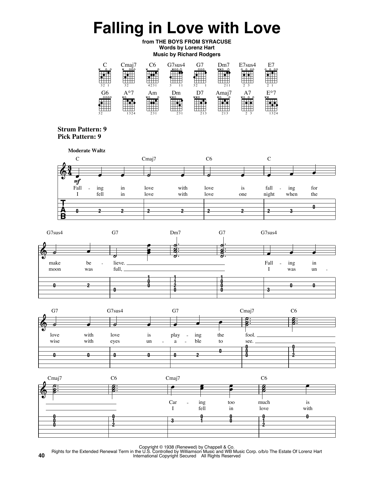 Produktbild zu:  Falling In Love With Love (from The Boys From Syracuse) - Rodgers & Hart