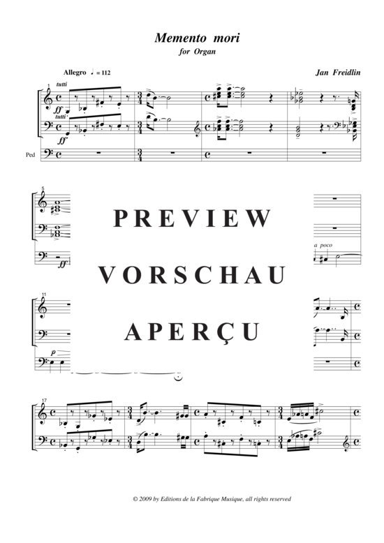 Product gallery: Page 3 of 17 Memento Mori , , (Orgel Solo)