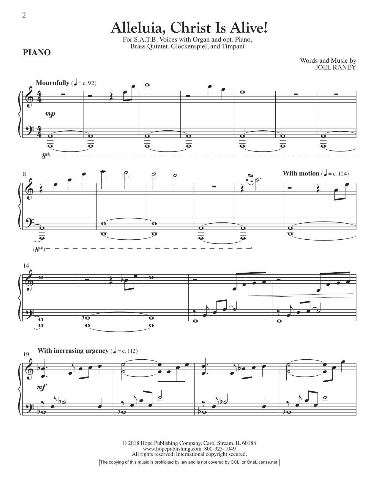 Product picture to: Alleluia, Christ Is Alive! - Piano