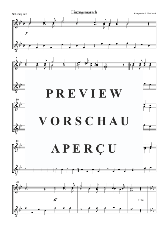 Produktgalerie: Seite 4 von 5 Einzugsmarsch, , Posaunenchor