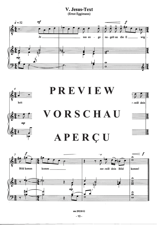 Product gallery: Page 12 of 12 Ecce Homo, 5 Sätze , , (soprano/tenor + organ)