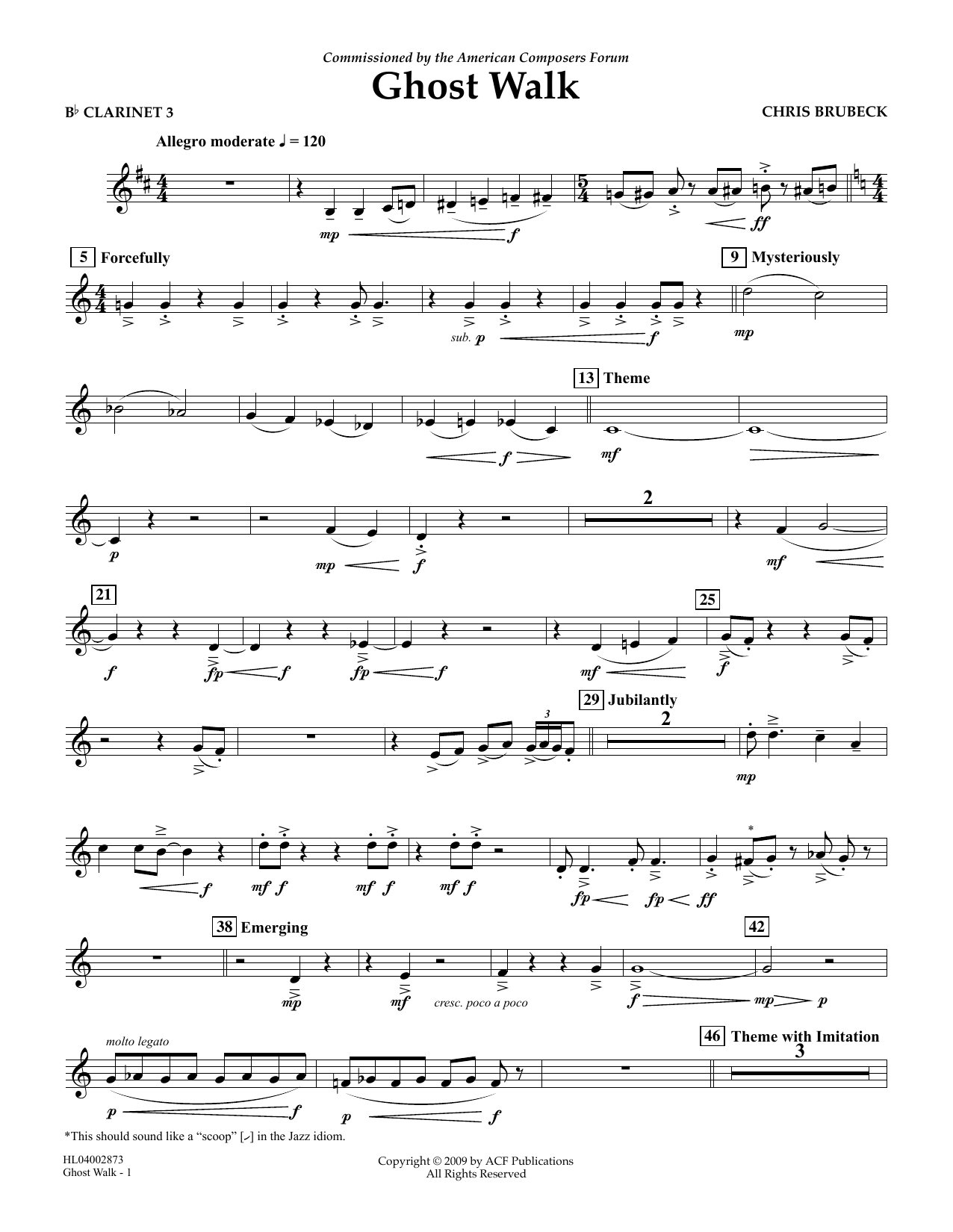 Product picture to: Ghost Walk - Bb Clarinet 3