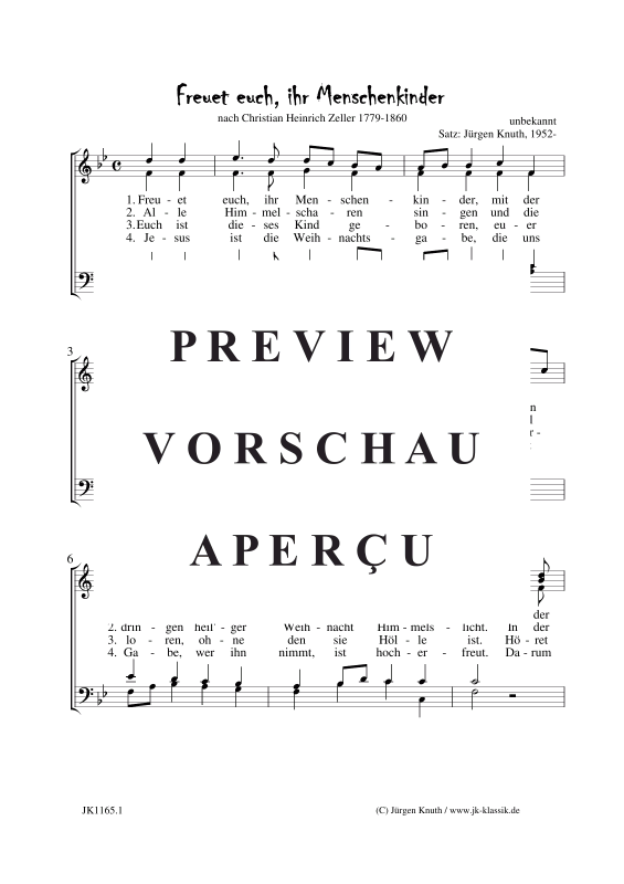 Product gallery: Page 2 of 3 Freut euch, ihr Menschenkinder , , (mixed choir)