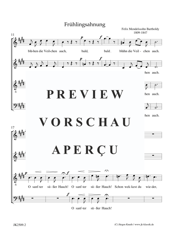 Product gallery: Page 7 of 9 O sanfter süßer Hauch (Frühlingsahnung) , ,  (mixed choir)