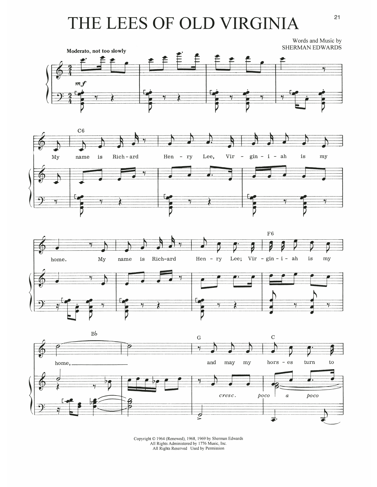 Produktbild zu: The Lees Of Old Virginia (from 1776)