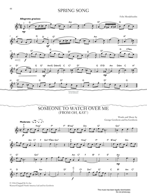 Produktgalerie: Seite 1 von 1 Spring Song, Felix Mendelssohn, Violine