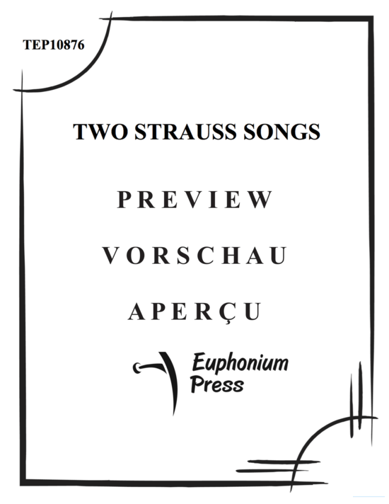 gallery: Two Strauss Songs , , (Tuba + Klavier)