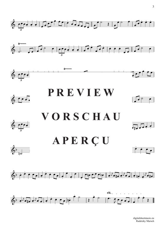 gallery: Radetzky-Marsch , , (Trompete in B)