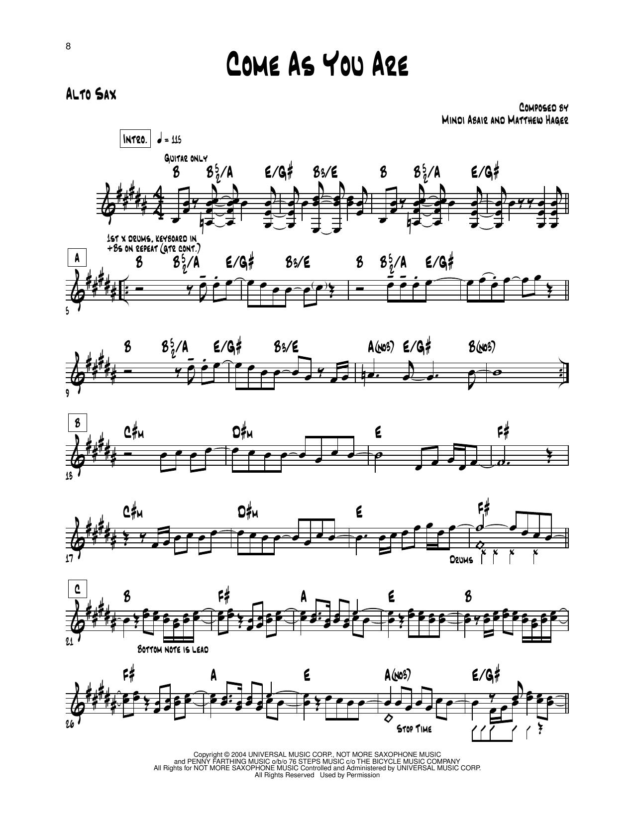 Product gallery: Page 1 of 1 Come As You Are, Mindi Abair