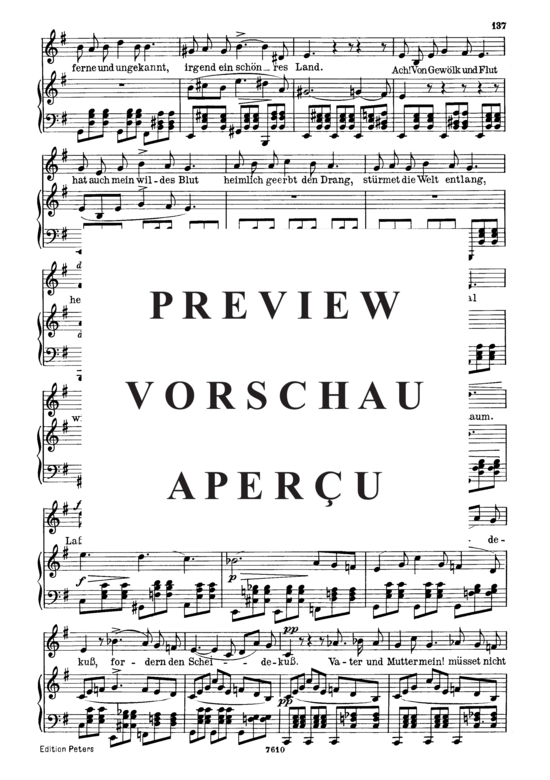 Product gallery: Page 3 of 5 Drang in die Ferne D.770, , Low Voice and Piano