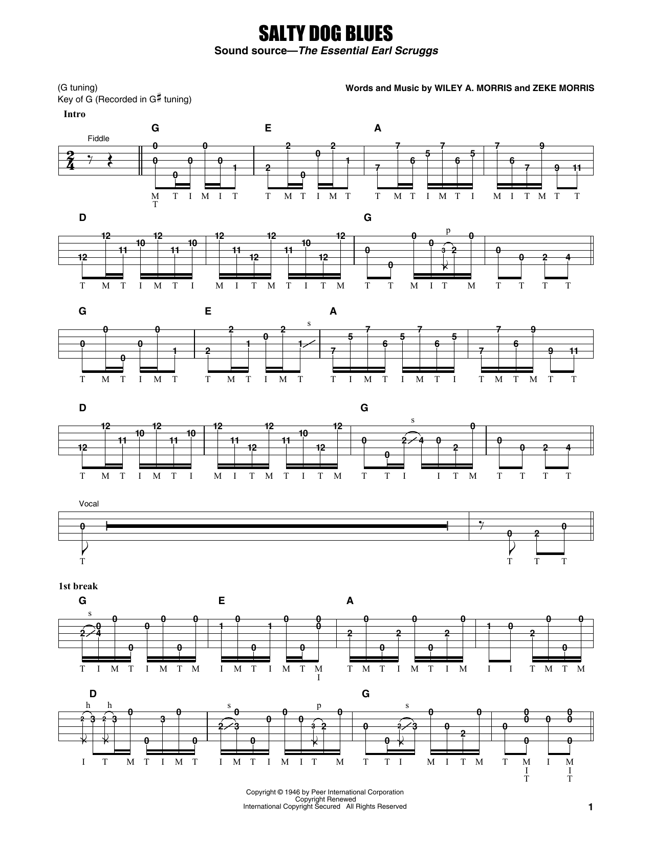 Produktgalerie: Seite 1 von 1 Salty Dog Blues, Flatt & Scruggs, Banjo