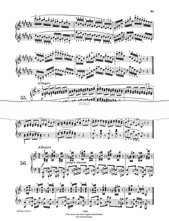 Produktgalerie: Seite 1 von 1 Study (Op. 821, No.55), Carl Czerny, Klavier