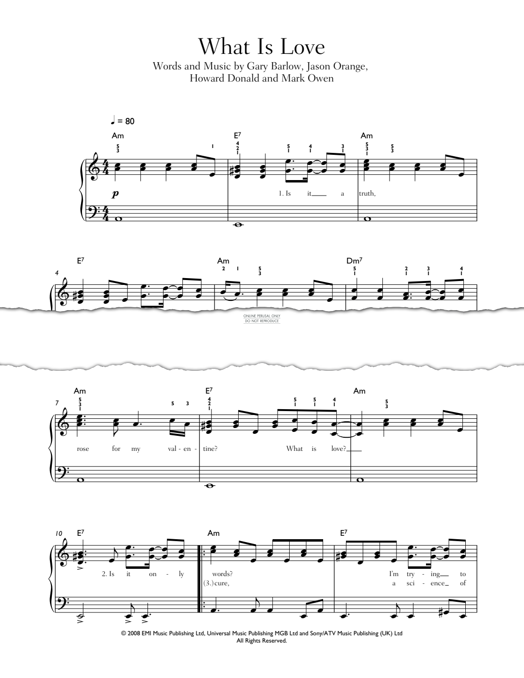 Product gallery: Page 1 of 1 What Is Love, Take That