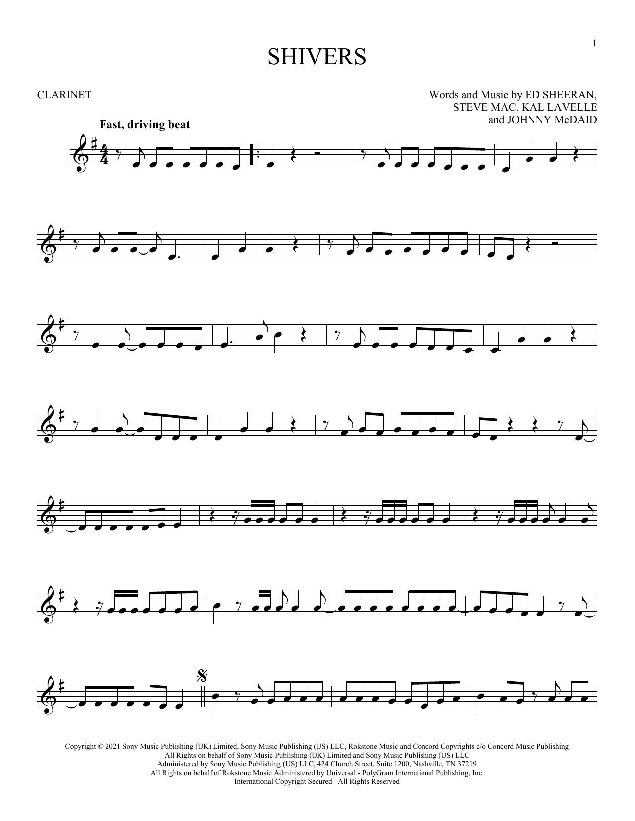 Product gallery: Page 1 of 1 Shivers, Ed Sheeran