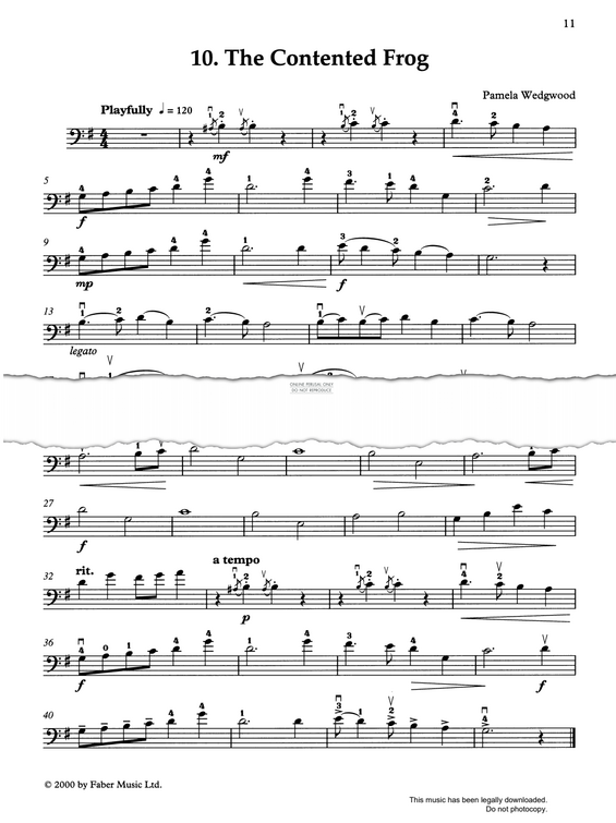 Produktgalerie: Seite 1 von 1 The Contented Frog (from 'Up-Grade! 1-2'), Pam Wedgwood, Klavier, Violoncello