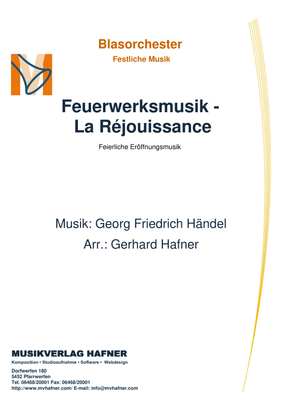 Product picture to: Feuerwerksmusik - La Réjouissance