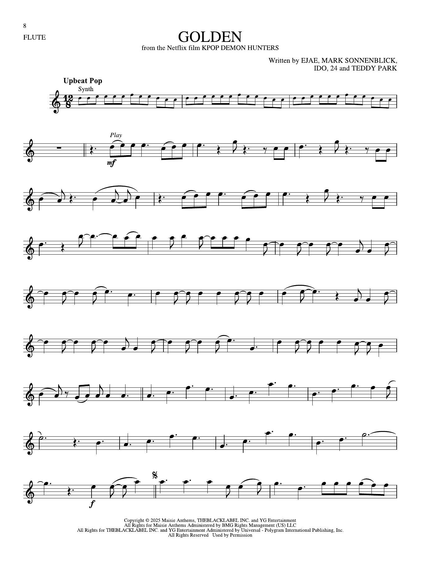 Product gallery: Page 1 of 1 Golden (from KPop Demon Hunters), Huntr/X (Ejae, Audrey Nuna And Rei Ami)