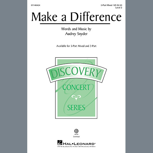 cover: Make A Difference, Audrey Snyder