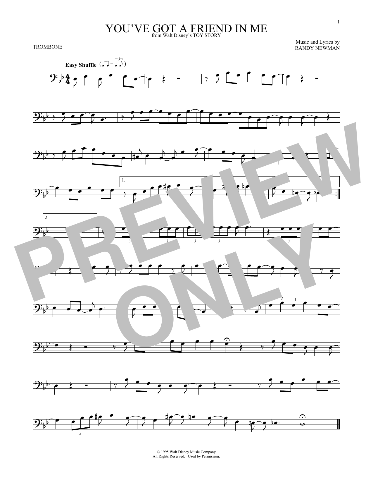 Product gallery: Page 1 of 1 You've Got A Friend In Me (from Toy Story), Randy Newman