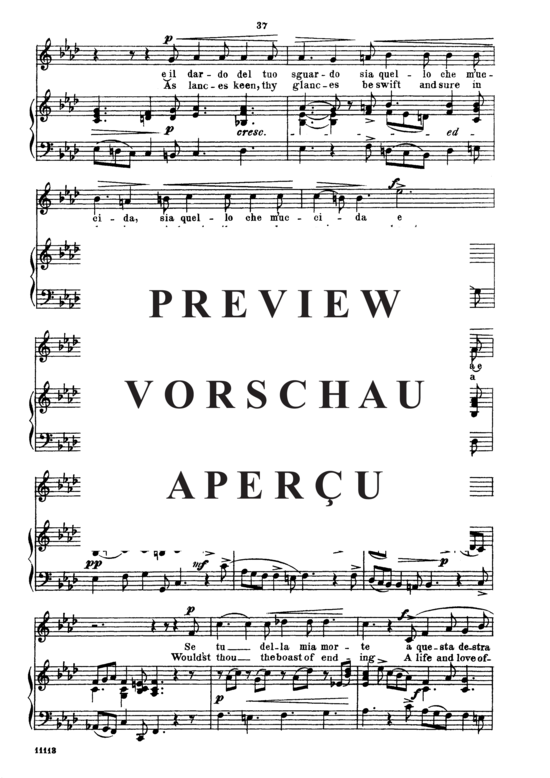 Product gallery: Page 4 of 5 Se tu della mia morte, Parisotti, Alessandro, Medium Voice and Piano