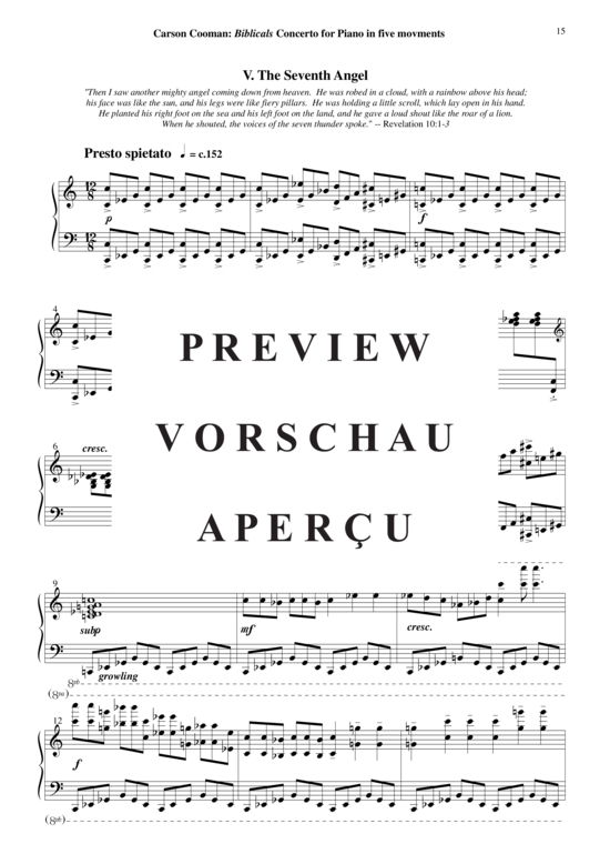 Product gallery: Page 16 of 18 Biblicals: Concerto for Solo Piano , , Piano Solo