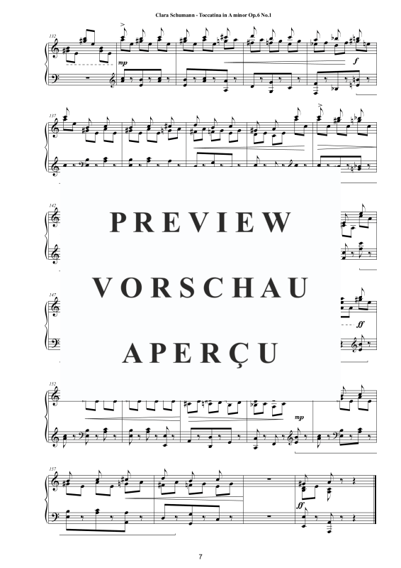 Product gallery: Page 8 of 8 Toccatina in A-Moll Op. 6 No. 1, , Solo Piano