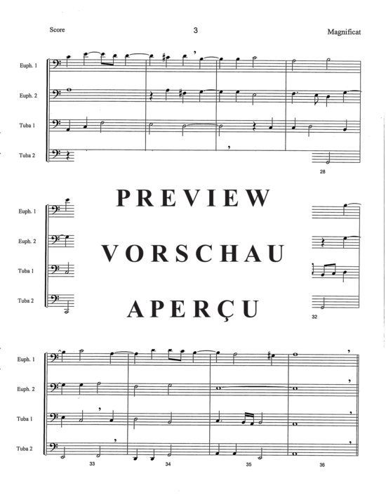 Produktgalerie: Seite 5 von 21 Magnificat , , (Tuba Quartett EETT)