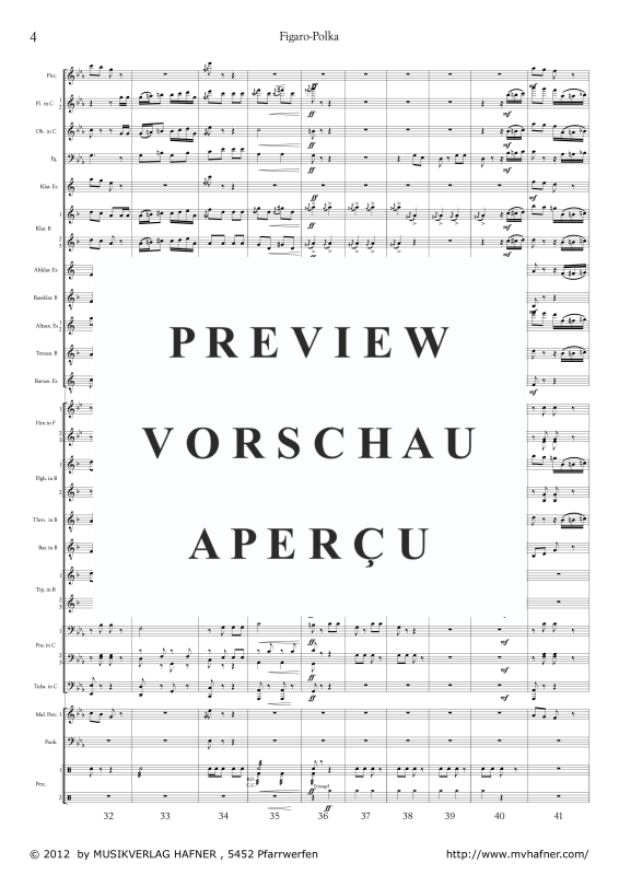 Product gallery: Page 9 of 11 Figaro-Polka, , (large wind orchestra)