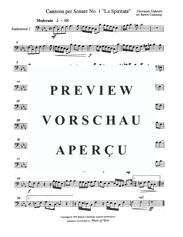 Produktgalerie: Seite 8 von 10 Canzona per Sonare No. 1, "La Spiritata", , Tuba Quartett EETT
