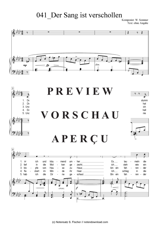 Produktgalerie: Seite 2 von 3 Der Sang ist verschollen , , Klavier und Gesang