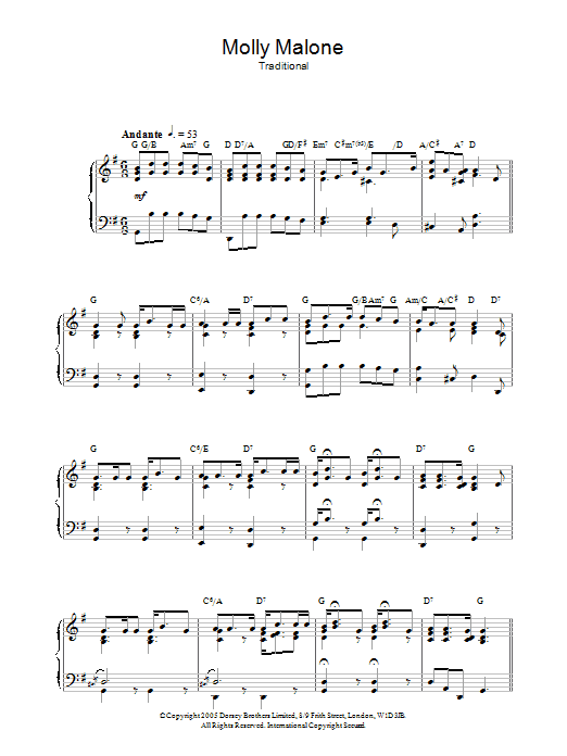 Product gallery: Page 1 of 1 Molly Malone, Traditional