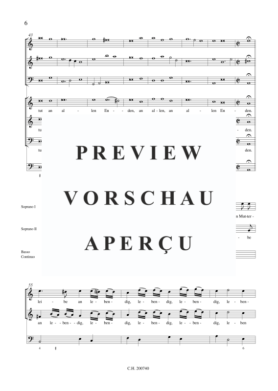 gallery: Nun danket alle Gott - Concerto a 6, , (mixed ensemble SSB, 2x violin, bassoon and BC)