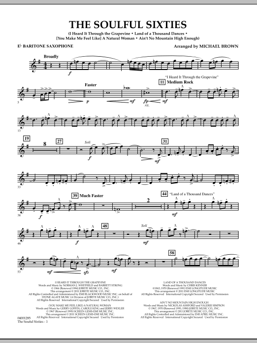 Produktbild zu: The Soulful Sixties - Eb Baritone Saxophone
