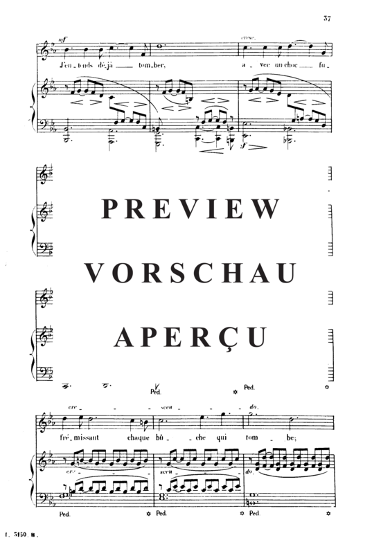 gallery: Chant d´Automne Op.5 No.1 , , (Gesang hoch + Klavier)