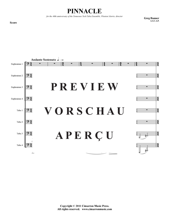 Product gallery: Page 2 of 21 Pinnacle , , (Tuba-Ensemble EEEETTTT)