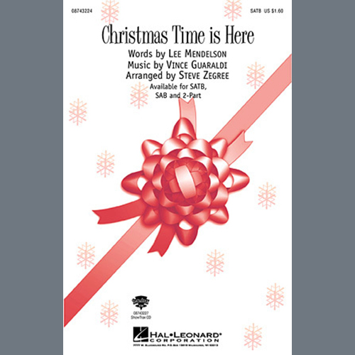 cover: Christmas Time Is Here (arr. Steve Zegree), Vince Guaraldi, Chor