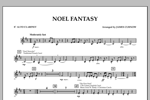 Produktbild zu:  Noel Fantasy - Eb Alto Clarinet - 