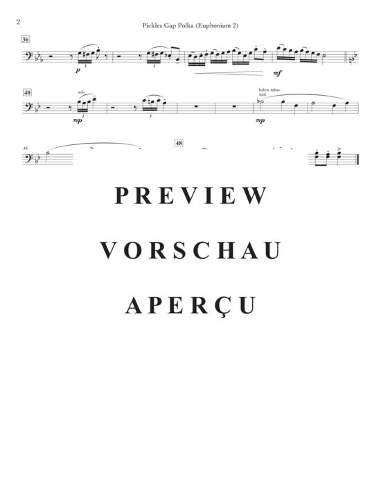 Product gallery: Page 11 of 17 Pickles Gap Polka , , (Tuba Quartett EETT)